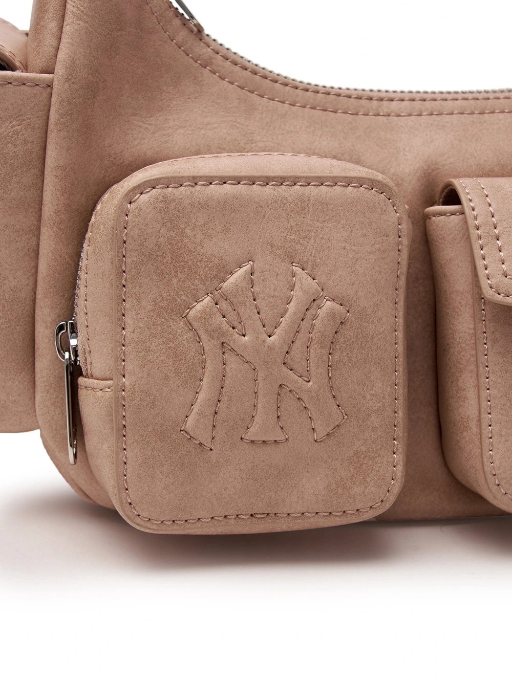 ★MLB Korea★ Multi-pocket cargo bag NY Cream 3ABQBV25N-50CR MLB] Multi Pocket Cargo Bag NY Cream | eBay