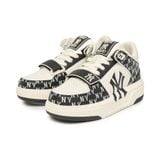  Giày MLB Chunky Liner Mid Classic Monogram New York Yankees Black - 3ASXLM13N-50BKS 