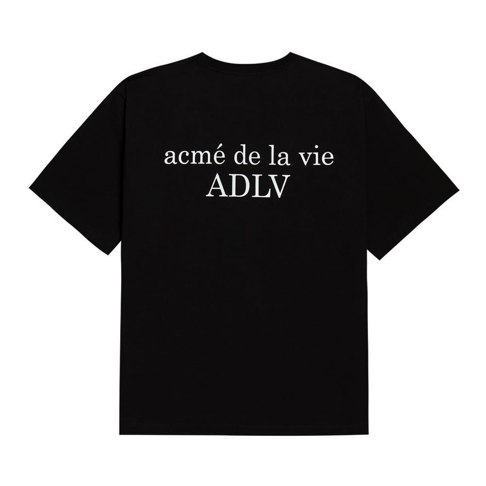  Áo thun - Acmé de la vie - ADLV BABY FACE SHORT SLEEVE T-SHIRT BLACK RABBIT 