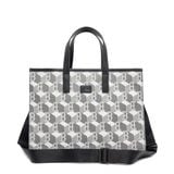  Túi Tote MLB Korea - Cube Monogram Medium Tote Bag Boston Red Sox Grey - 3AORM042N-43GRS 