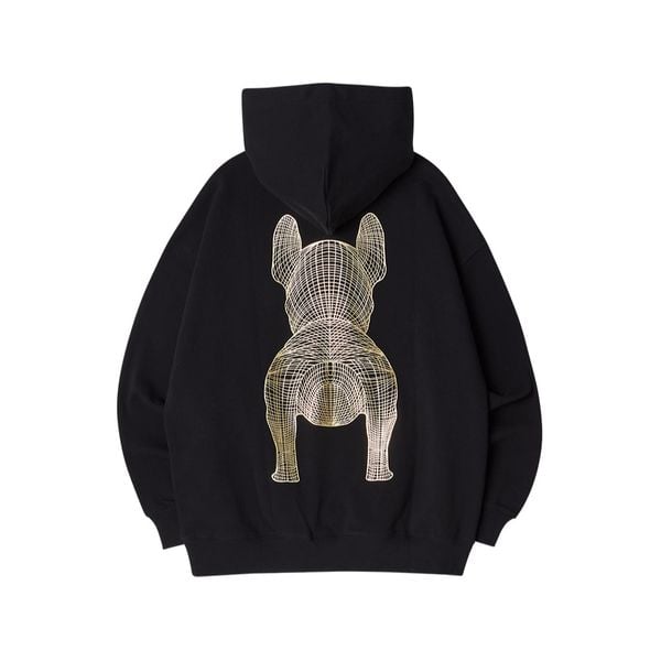  Áo Hoodie Life Work -Gold Big Radoc Black Hood - LW225HD299 