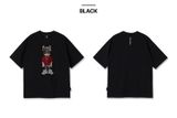 Áo thun Life Work - Snapback Hip Dog Applique Tee Black - LW242TS106 