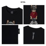  Áo thun Life Work - Snapback Hip Dog Applique Tee Black - LW242TS106 