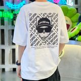  Áo thun Life Work - Back Square White Short Sleeve T-shirt - LW234TS084 
