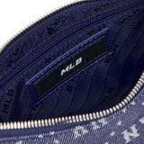  Túi MLB Korea - Diamond Mono Denim Jacquard Hobo Bag NY Yankees D.Navy - 3ABQS023N-50NYD 