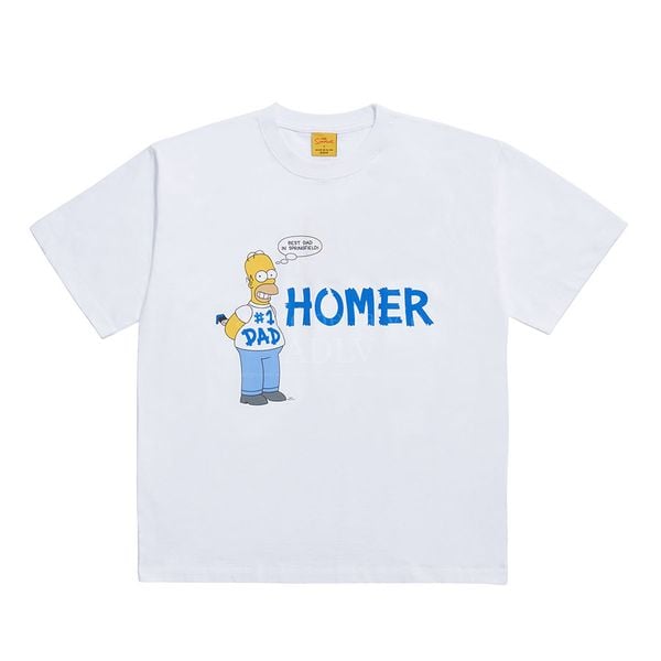  Áo thun ADLV x SIMPSONS - Paint Homer White Tee 