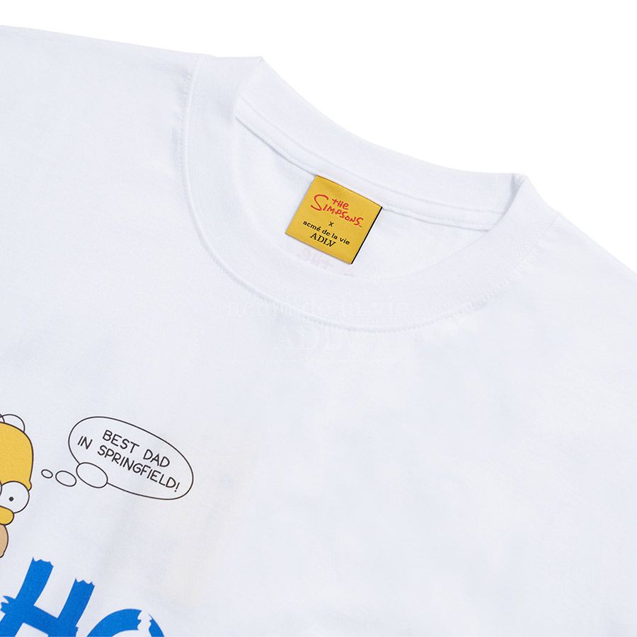  Áo thun ADLV x SIMPSONS - Paint Homer White Tee 