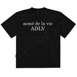  Áo thun - Acmé de la vie - ADLV BABY FACE SHORT SLEEVE T-SHIRT BLACK SPACE TRAVEL 