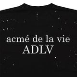  Áo thun - Acmé de la vie - ADLV BABY FACE SHORT SLEEVE T-SHIRT BLACK SPACE TRAVEL 