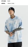  Áo thun Life Work - Tie-Dye Coin Wapen Short Sleeve T-shirt - Blue 