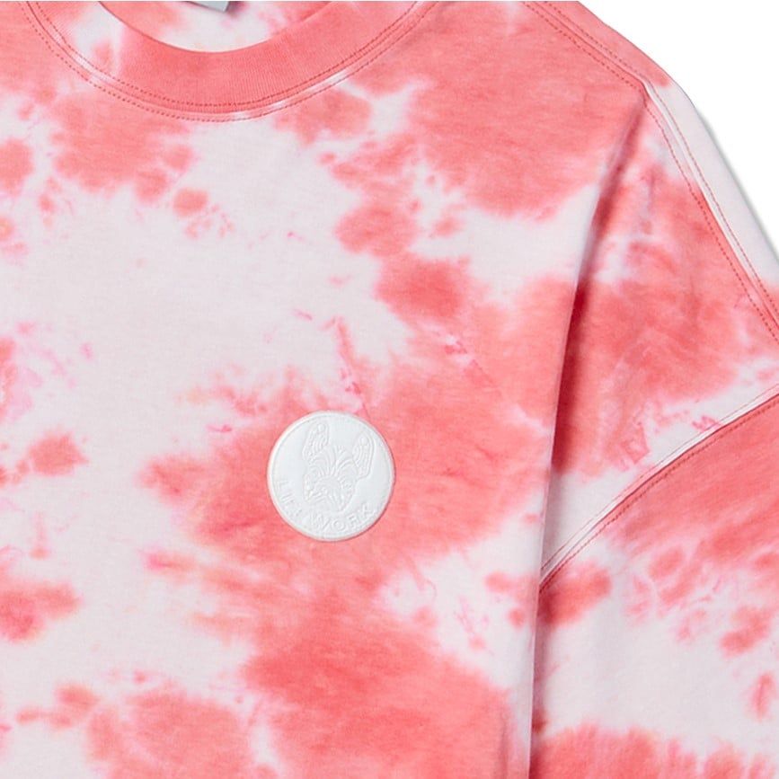  Áo thun Life Work - Tie-Dye Coin Wapen Short Sleeve T-shirt - Pink 