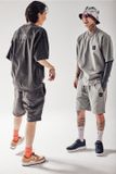  Set áo thun Life Work - Square Wappen Pigment Short Sleeve Tee + Half Pants Black- LW222TS441/LW222KS441 