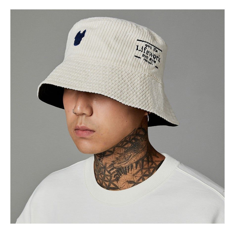  Nón LIfeWork -  Corduroy Waffen Reversible Bucket Hat -  LW224CP420 