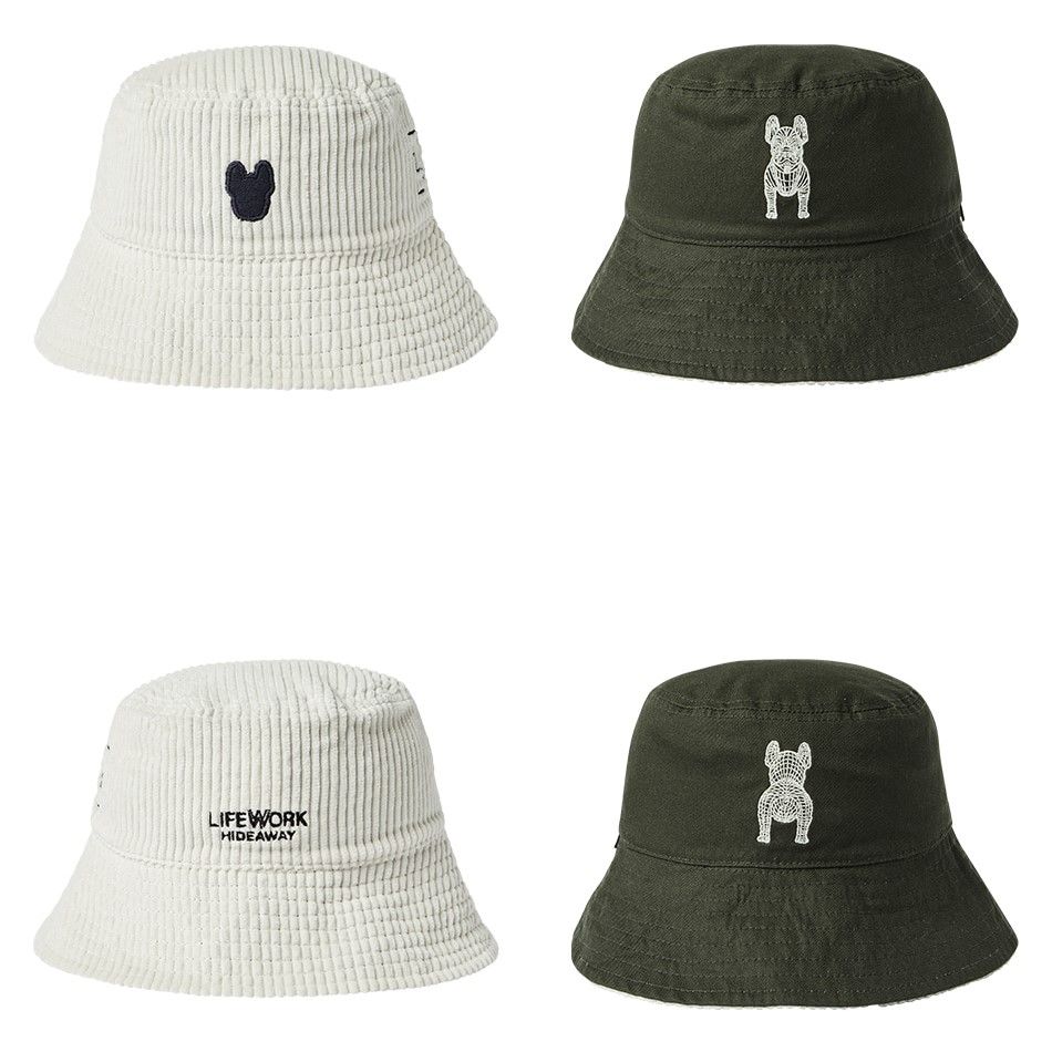  Nón LIfeWork -  Corduroy Waffen Reversible Bucket Hat -  LW224CP420 