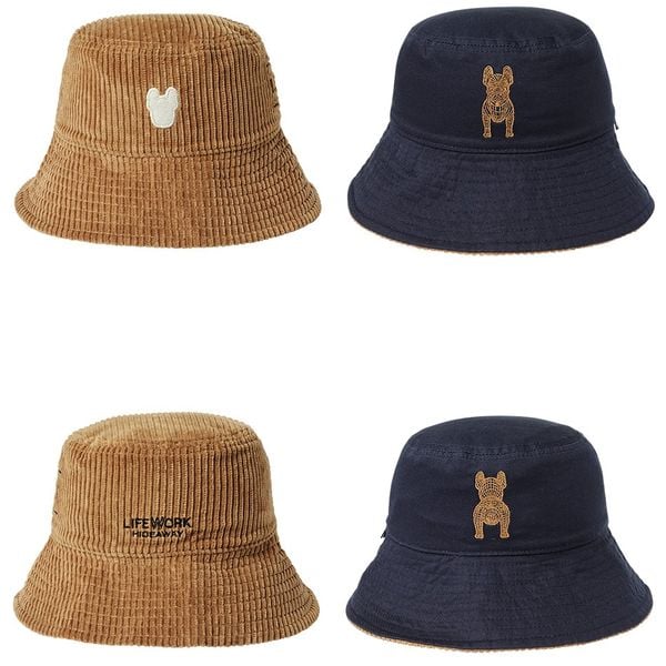  Nón LIfeWork -  Corduroy Waffen Reversible Bucket Hat -  LW224CP420 