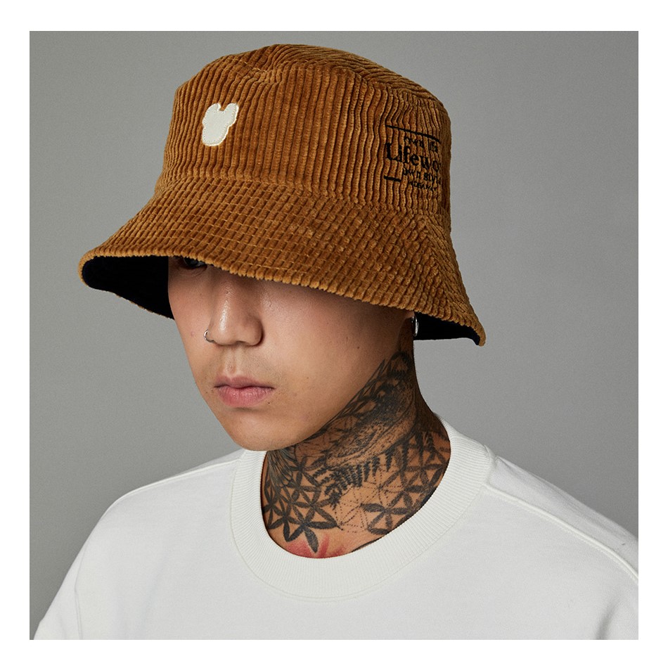 COOTIE / Corduroy Leopard Bucket Hat