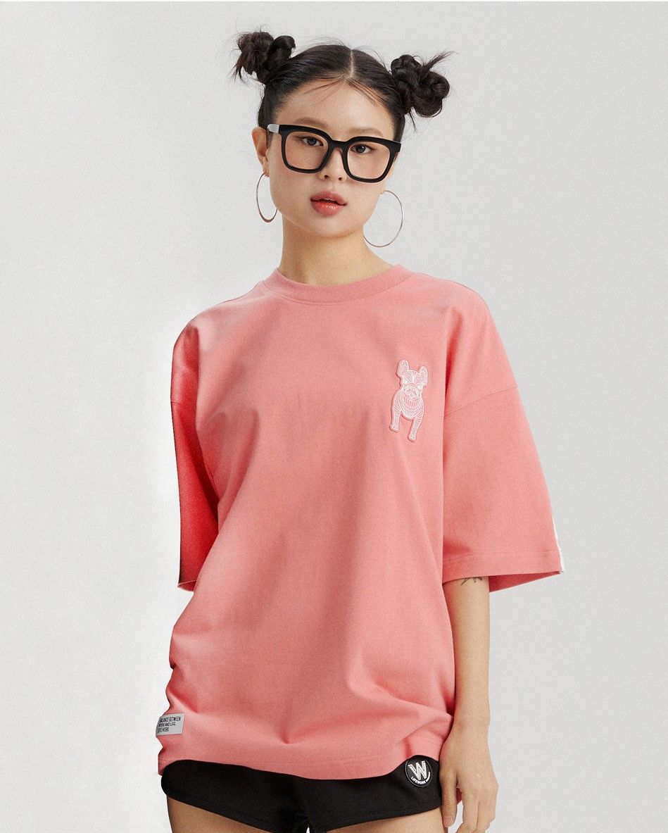  Áo thun Life Work - Life Work Logo Basic Pink 