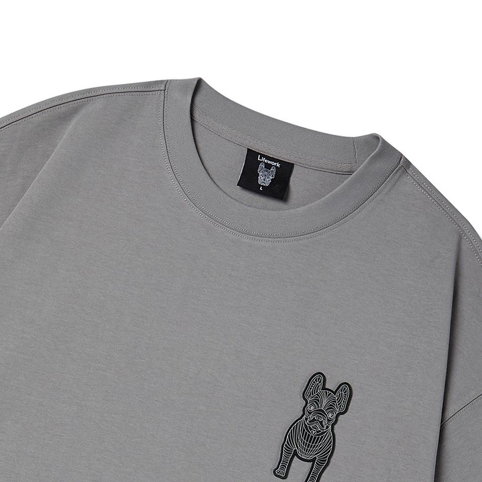  Áo thun Life Work - Life Work Logo Basic Grey 