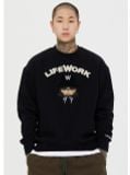  Áo Sweater Life Work -  Bookle Hipdog Black - LW234MT107 