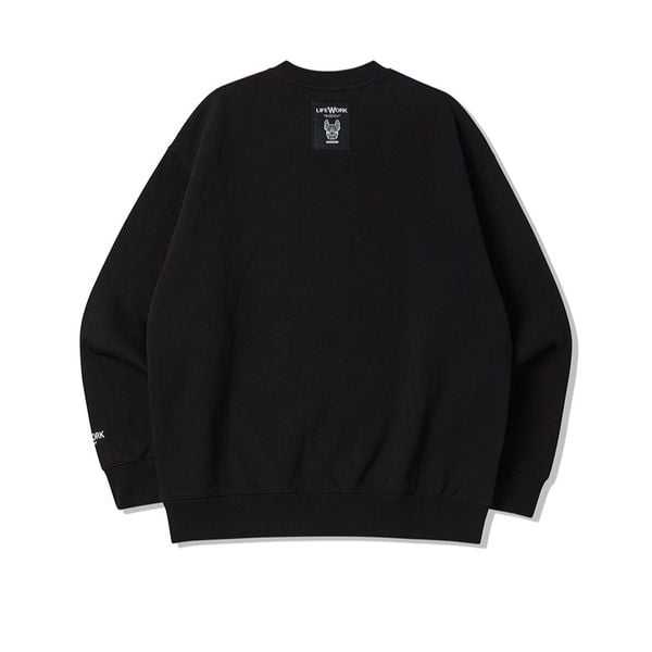  Áo Sweater Life Work -  Bookle Hipdog Black - LW234MT107 