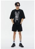  Áo thun Life Work - Silver Big Radog Short Sleeve Black T-shirt - LW225TS299 