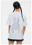  Áo thun Life Work - Silver Big Radog Short Sleeve White T-shirt - LW225TS299 