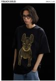  Áo thun Life Work - Gold Big Radog Short Sleeve Black T-shirt - LW225TS299 