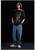  Áo thun Life Work - Gold Big Radog Short Sleeve Black T-shirt - LW225TS299 