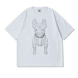  Áo thun Life Work - Silver Big Radog Short Sleeve White T-shirt - LW225TS299 