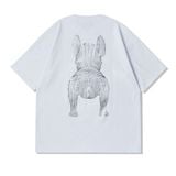  Áo thun Life Work - Silver Big Radog Short Sleeve White T-shirt - LW225TS299 