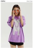 Áo thun Life Work - Silk Radok Short Sleeve Purple T-Shirt - LW235TS982 