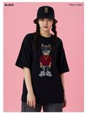  Áo thun Life Work - Snapback Hip Dog Applique Tee Black - LW242TS106 