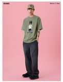  Áo thun Life Work - Snapback Hip Dog Applique Tee Khaki - LW242TS106 