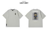  Áo thun Life Work - Checkerboard Hip Dog Short Sleeve Grey T-Shirt - LW242TS107 