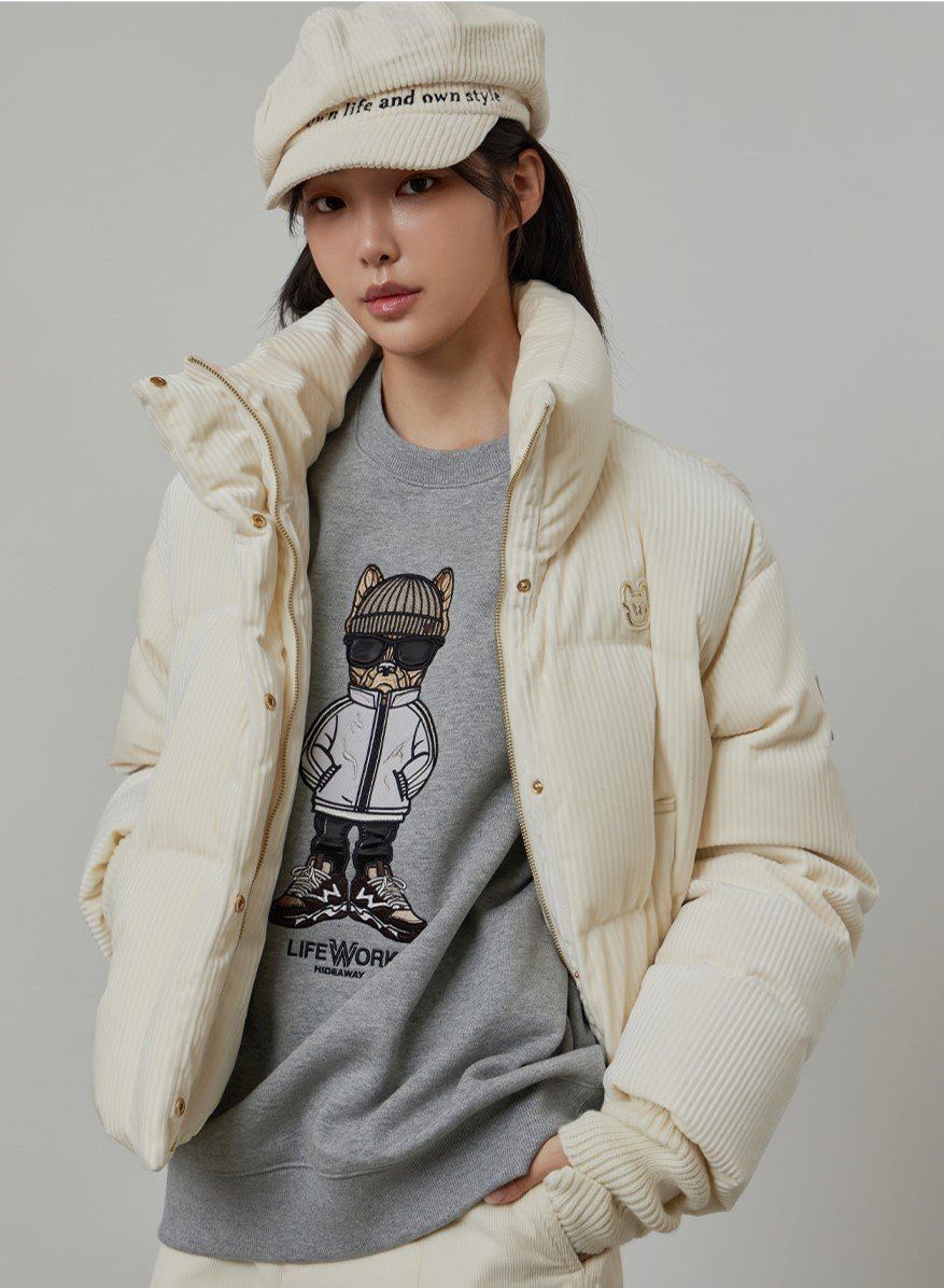  Áo Sweater Life Work - [Unisex] Beanie Hipdog Overfit Fleece - LW244MT117 