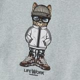  Áo Sweater Life Work - [Unisex] Beanie Hipdog Overfit Fleece - LW244MT117 