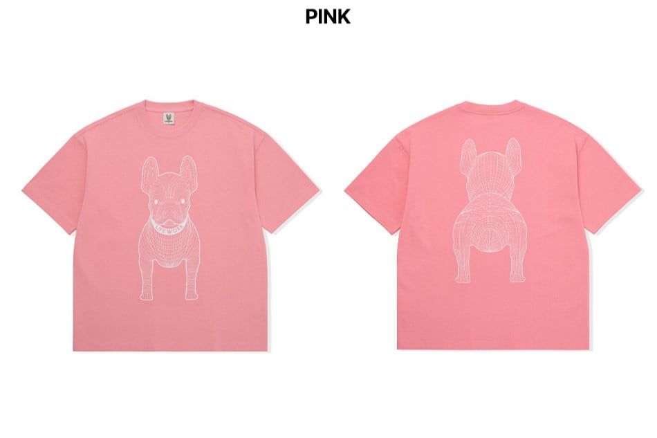  Áo thun Life Work - Life Work Big Logo Basic Pink 