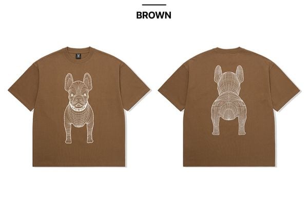 Áo thun Life Work - Life Work Big Logo Basic Brown - LW255TS990