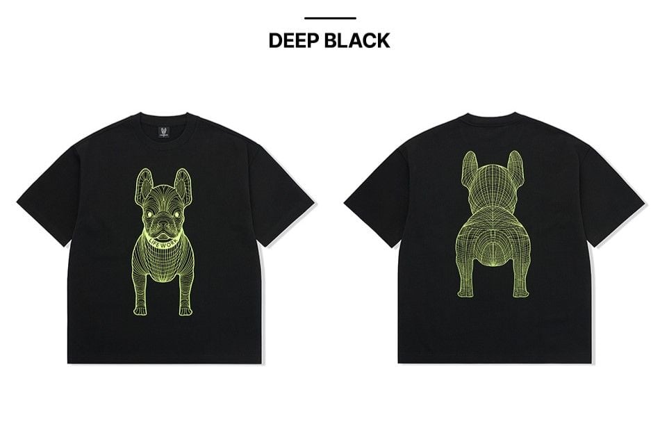 Áo thun Life Work - Life Work Big Logo Basic Black/Green - LW255TS990 