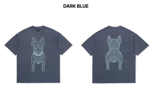  Áo thun Life Work - Life Work Big Logo Basic Dark Blue - LW255TS991 