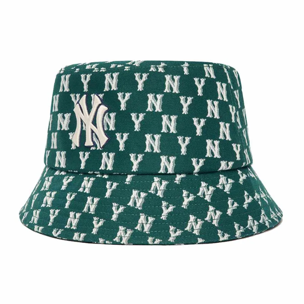  Nón Bucket MLB - Monogram Classic Bucket Hat New York Yankees - 3AHTFF02N-50GND 