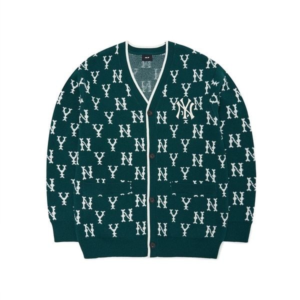  ÁO CARDIGAN MLB CLASSIC MONOGRAM CARDIGAN NEW YORK YANKEES - 3AKCM0124-50GND 