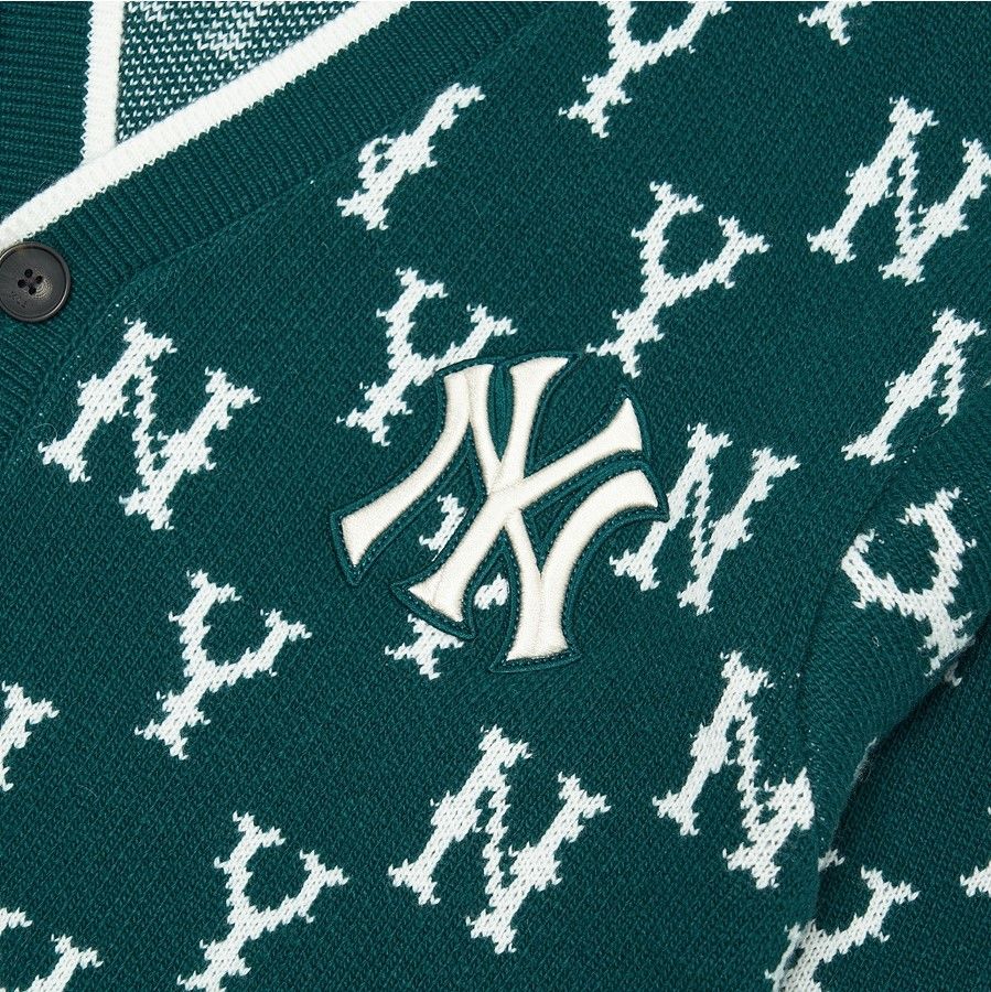  ÁO CARDIGAN MLB CLASSIC MONOGRAM CARDIGAN NEW YORK YANKEES - 3AKCM0124-50GND 