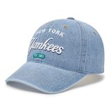  Nón Lưỡi Trai MLB Color Denim Unstructured Ball Cap New York Yankees 3ACPD035N-50BLL 