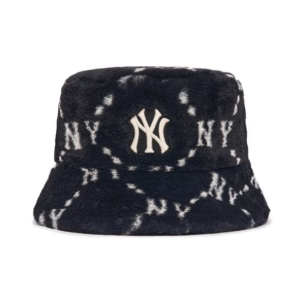  Nón Bucket MLB - DIA MONOGRAM FUR BUCKET HAT NEW YORK YANKEES - 3AHTMF226-50BKS 