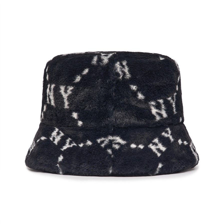  Nón Bucket MLB - DIA MONOGRAM FUR BUCKET HAT NEW YORK YANKEES - 3AHTMF226-50BKS 