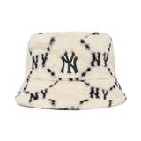  Nón Bucket MLB - DIA MONOGRAM FUR BUCKET HAT NEW YORK YANKEES - 3AHTMF226-50CRS 