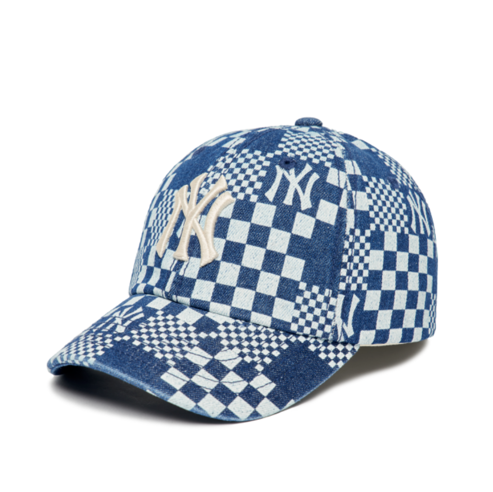  Nón MLB - CHECKERBOARD DENIM UNSTRUCTURED BALL CAP NEW YORK YANKEES - 3ACP8602N-50BLS 