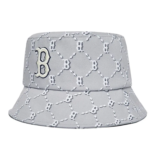  Nón Bucket MLB - Monogram Diamond Bucket Hat Boston Red Sox - 3AHTM032N-43GRS 