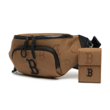  Túi Bao Tử MLB Korea - MONOGRAM NYLON JACQUARD HIP NEW YORK YANKEES - 3AHSM011N-43BGD 